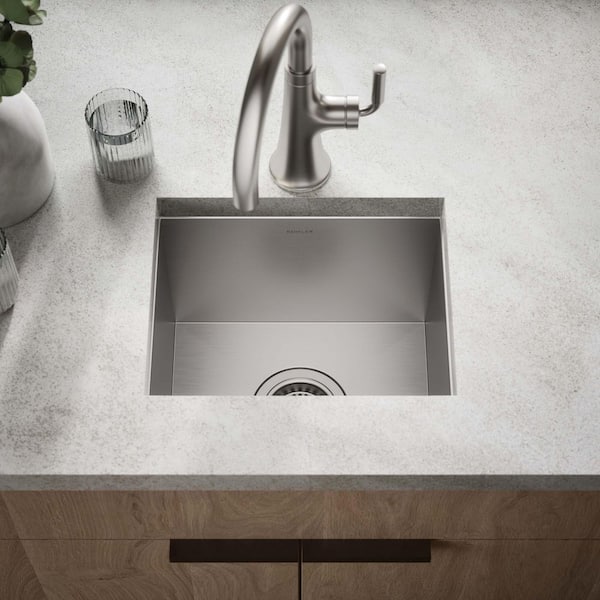 Lyric 15 in. Stainless Steel 18-Gauge Drop in/Undermount Bar Sink