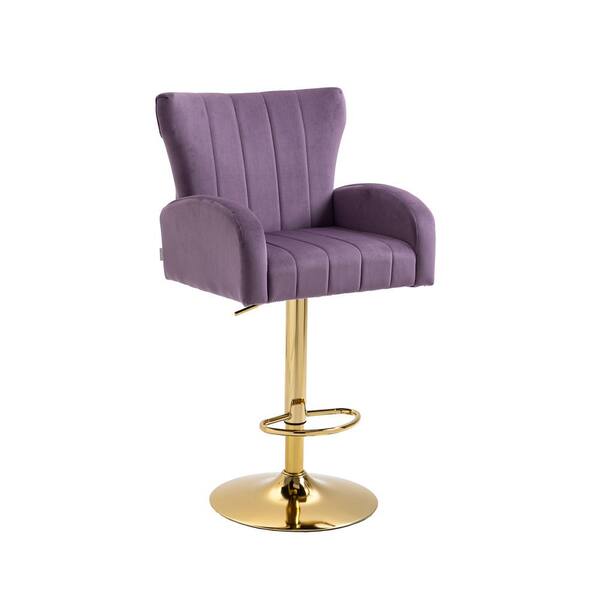 purple counter height chairs