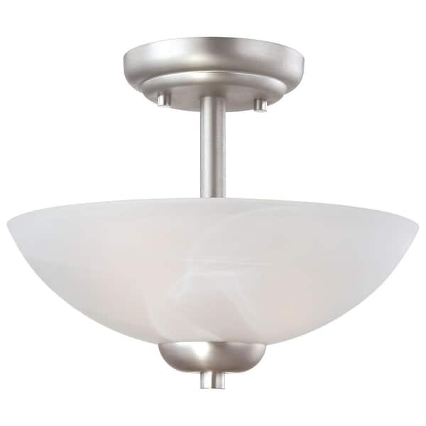 Thomas Lighting Tia 2-Light Matte Nickel Pendant