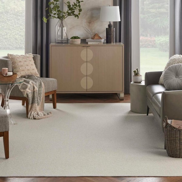 Sand Harbor Dew/Ivory Custom Rug with Pad