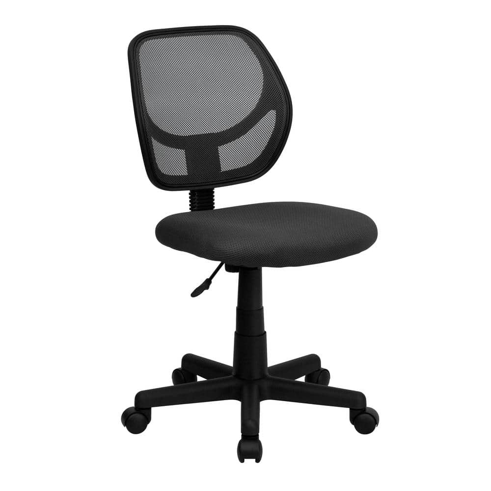 ErgoComfort 360 Swivel Mesh Task Chair with Lumbar Support, Gray and Black