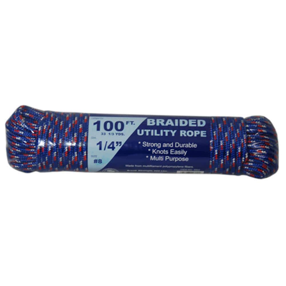 T.W. Evans Cordage 0.1384-in x 250-ft Braided Nylon Rope (By-the, nylon rope  at lowes 
