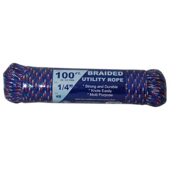 T.W. Evans Cordage 1/4 in. x 100 ft. Braided Utility Rope