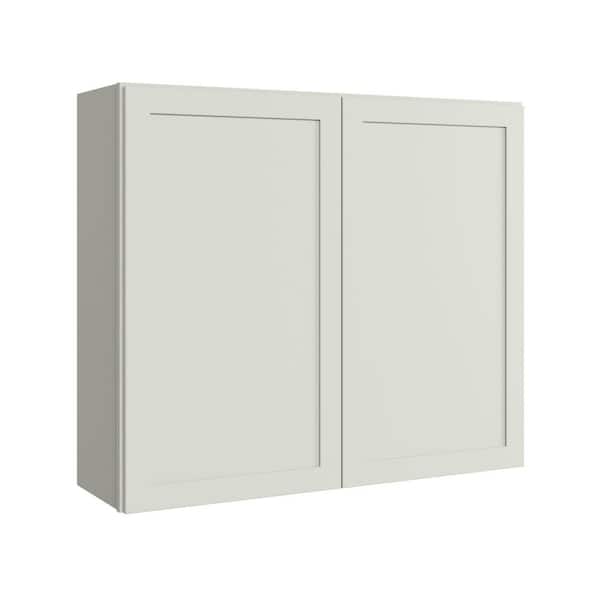 Thornton 42 in. W x 12 in. D x 36 in. H Assembled Plywood Shaker Wall Kitchen Cabinet in Moonshine