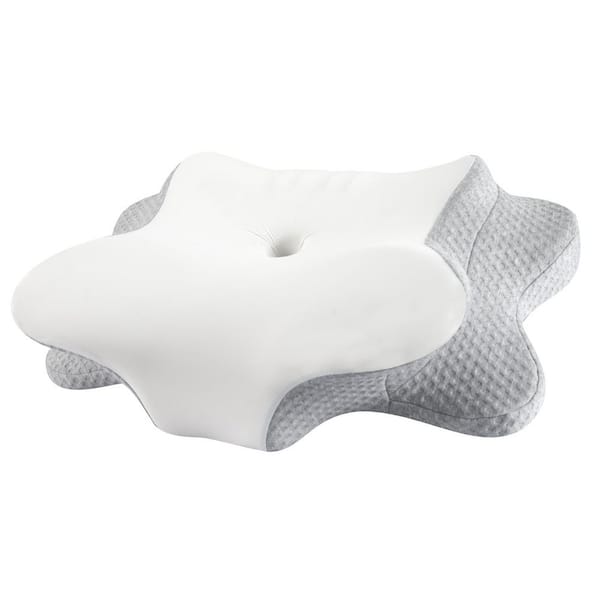 balea Butterfly Series for Neck Pain Relief Mixed Cooling Soft Memory Foam Neck Pillow with Removable Case, Standard Pillow