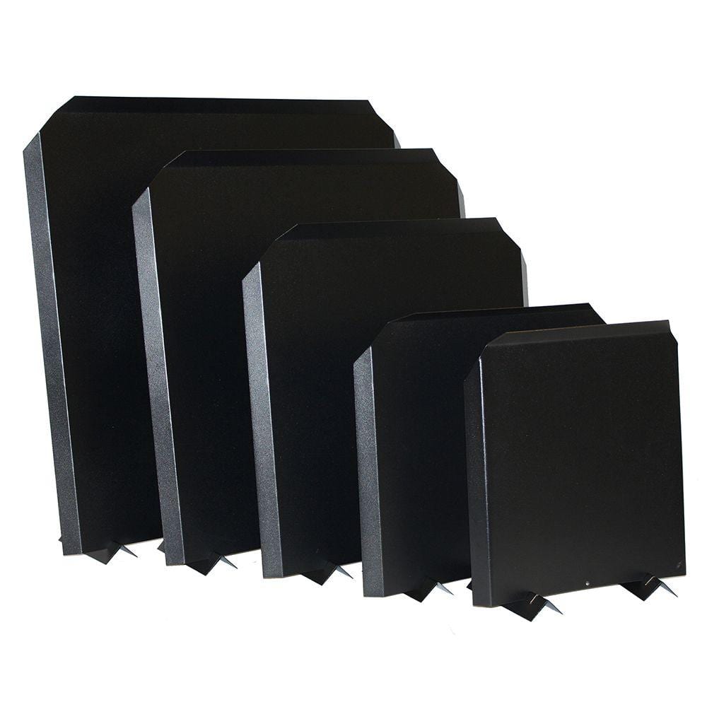 15-Inch Gray Stainless Steel Fireback Shield