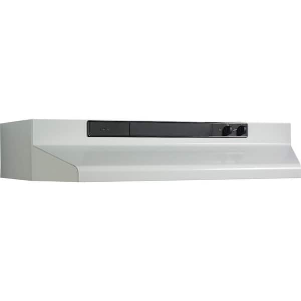 Broan-NuTone 46000 Series 42 in. 260 Max Blower CFM Covertible Under-Cabinet Range Hood with Light in White