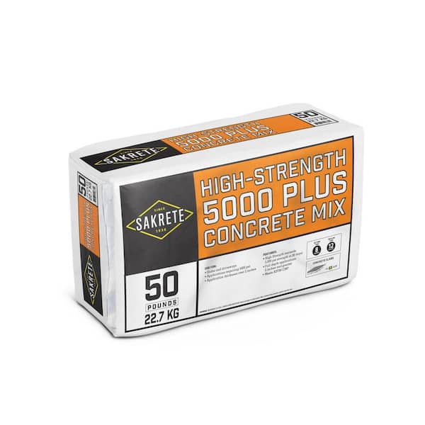SAKRETE 50 lbs. 5000 Plus High-Strength Concrete Mix