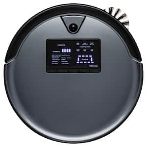 PetHair Plus Robotic Vacuum Cleaner and Mop with Docking Station Multi-Surface Cleaning in Charcoal