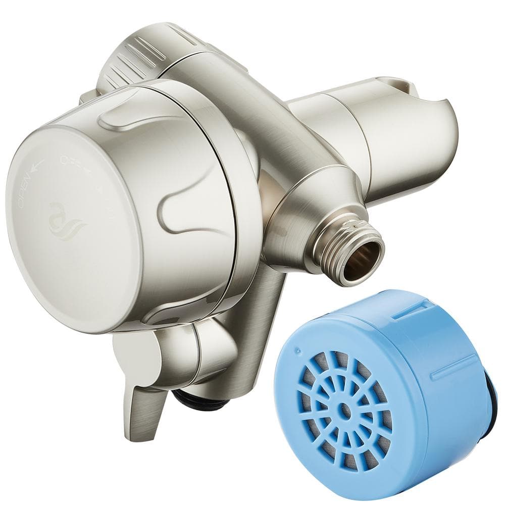 Advanced shower filter for combo shower heads with KDF filtration and built