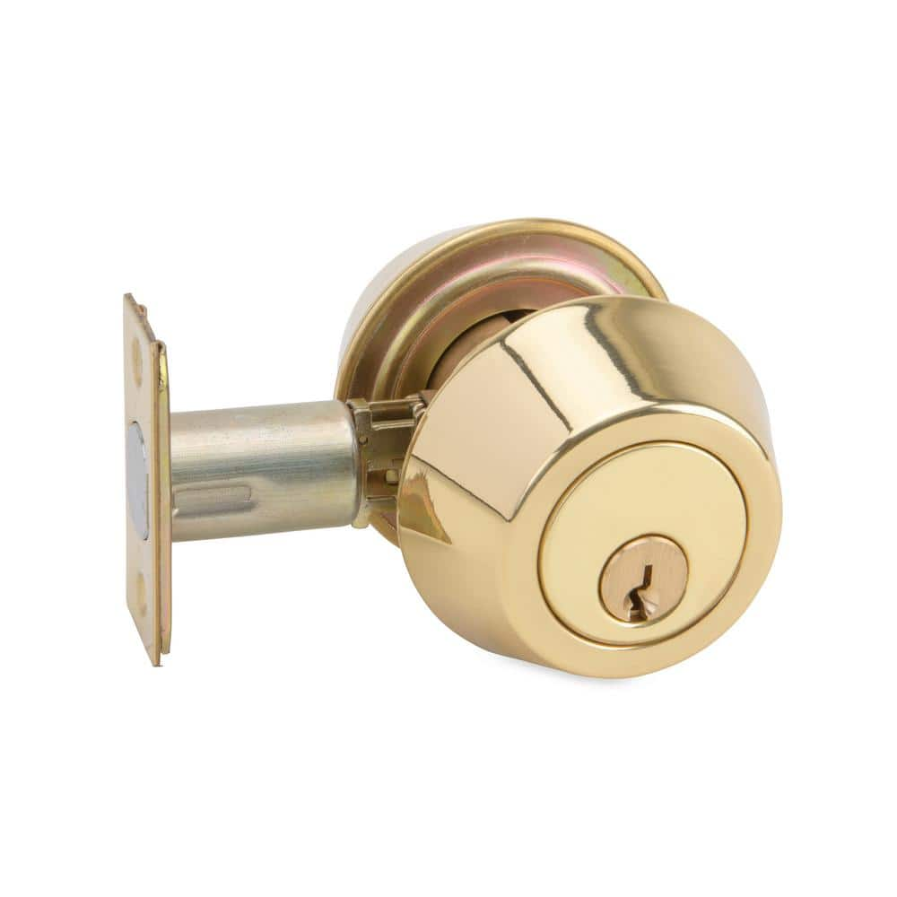 Taco 200 Series Grade 3 Bright Brass Double Cylinder Deadbolt