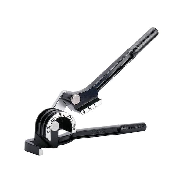 3-in-1 Tube Bender 1/4, 5/16, 3/8 Tubing 180° Heavy Duty Manual Pipe Bender for Copper Brass Aluminum Steel