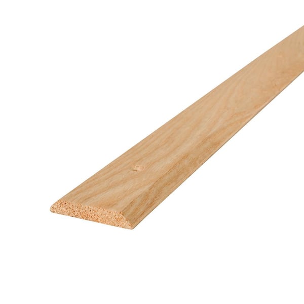 M-D Building Products 2-1/2 in. x 3/8 in. x 36 in. Natural Hardwood Flat-Profile Threshold for Doorways