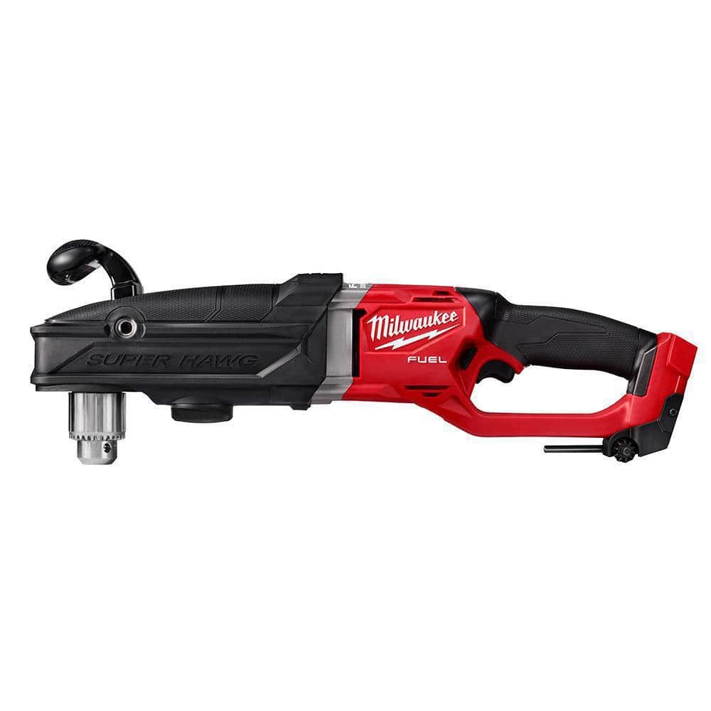Milwaukee M18 FUEL 18V Lithium-Ion Brushless Cordless GEN SUPER HAWG 1/2  in. Right Angle Drill (Tool-Only) 2809-20 The Home Depot