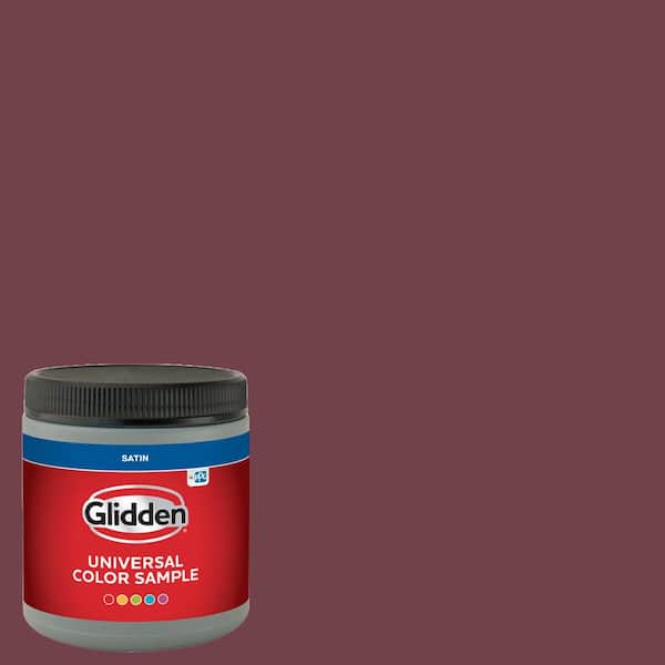 Glidden 8 oz. PPG1049-7 Red Red Wine Satin Interior Paint Sample