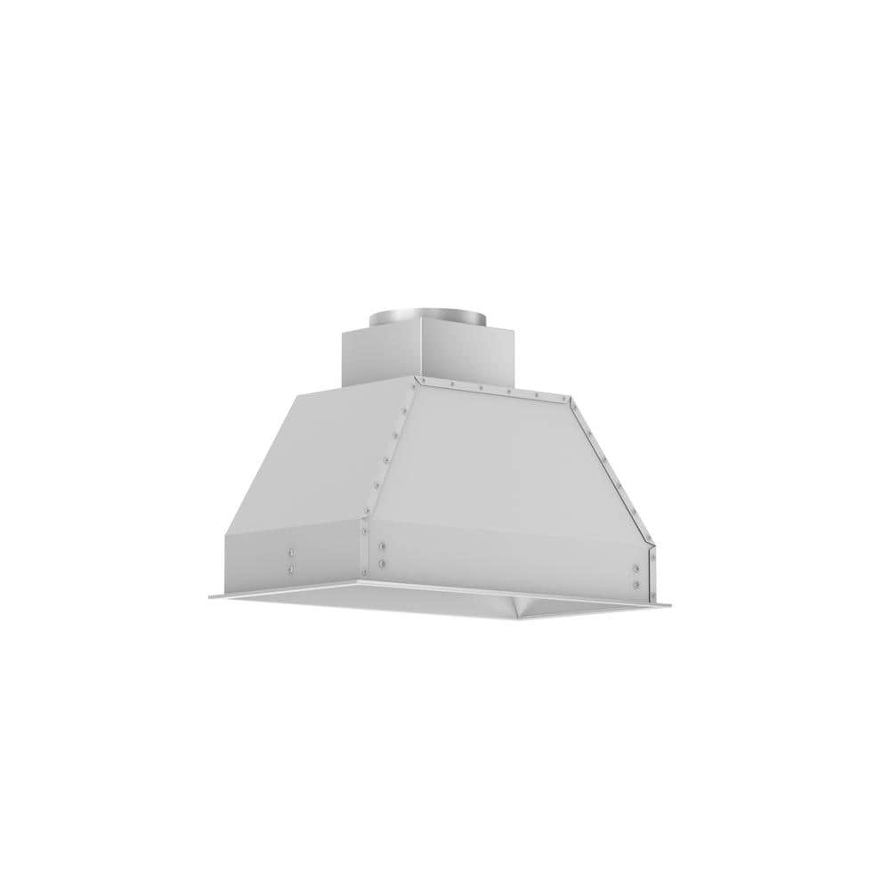 28 in. 700 CFM Ducted Range Hood Insert with Remote Blower in Stainless Steel