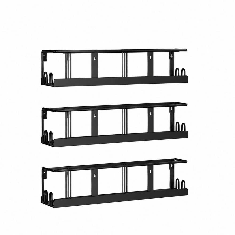 Wall Mounted 3-Pack Space-Saving Metal Spice Rack Organizer with Screw or Adhesive Mount for Cabinet or Pantry Door price history on PriceWatchPro