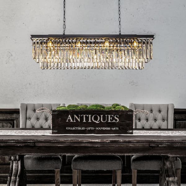 restoration hardware rectangular chandelier