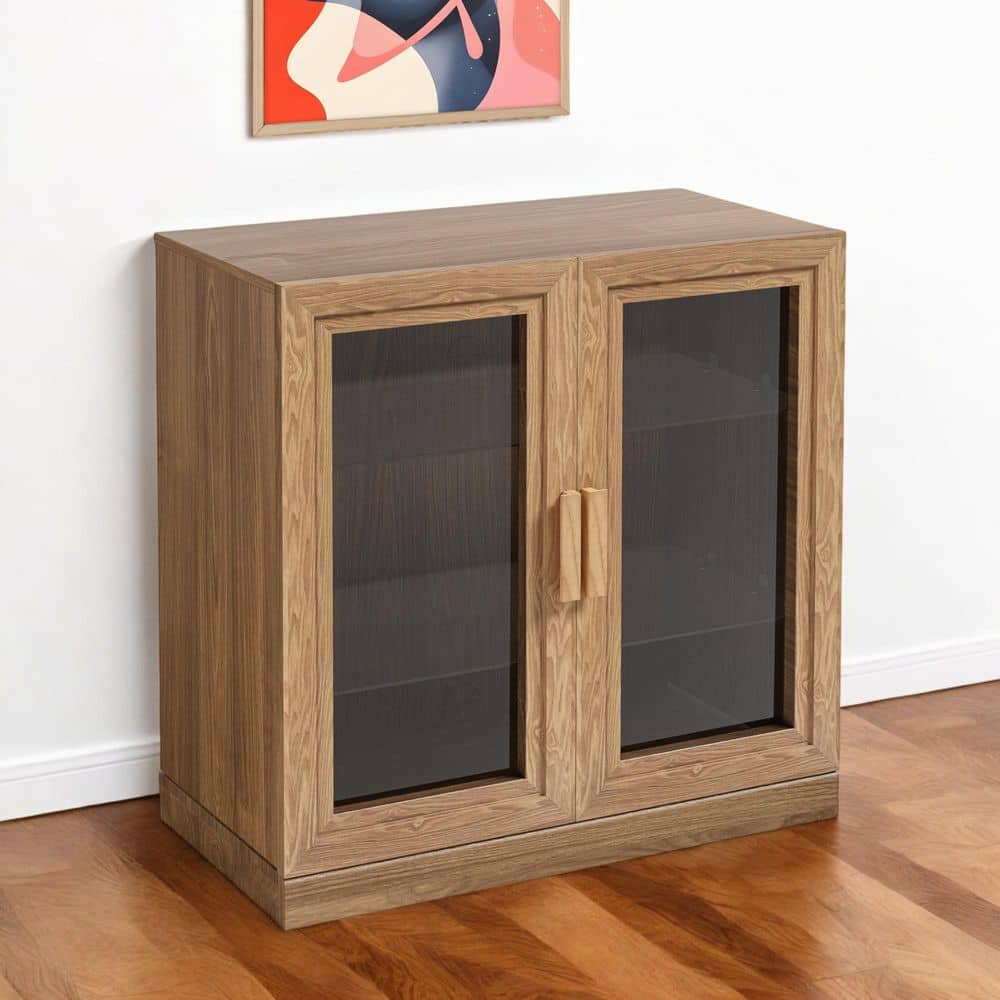 HomeRoots Black Bottle 44 in. W Bar Cabinets with Storage 2000564864 ...