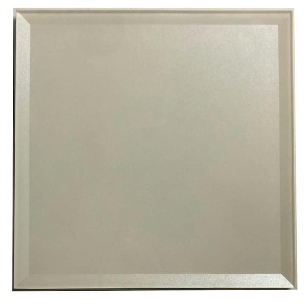 Abolos Reflections Silver Beveled Field 8 in. x 8 in. Glossy Glass Mirror Wall Tile (4.4 Sq. ft.)