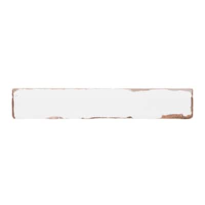 Bordeaux Chateau 1 in. x 6 in. Glossy Glazed Ceramic Wall Bullnose Tile