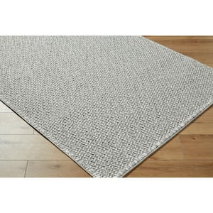 Bouclair Medium Gray Solid Color 8 ft. x 10 ft. Indoor Area Rug