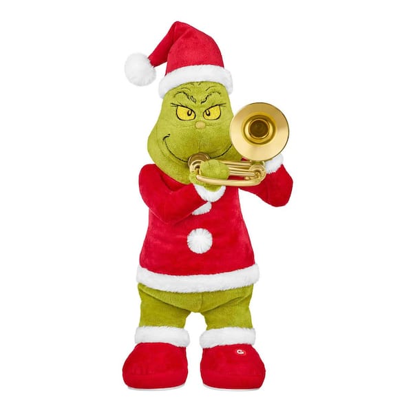 Animated Plush Grinch with Trombone