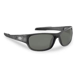 Flying Fisherman Teaser Polarized Sunglasses - Matte Black/Smoke
