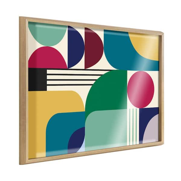 Kate and Laurel Blake MCM Pattern 12 by Rachel Lee of My Dream Wall Framed Art Print 24 in. x 32 in.