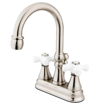 Governor 4 in. Centerset 2-Handle Bathroom Faucet in Brushed Nickel