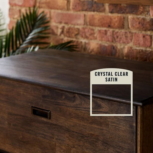 1 qt. Clear Satin Water-Based Interior Shellac, Lacquer & Polyurethane