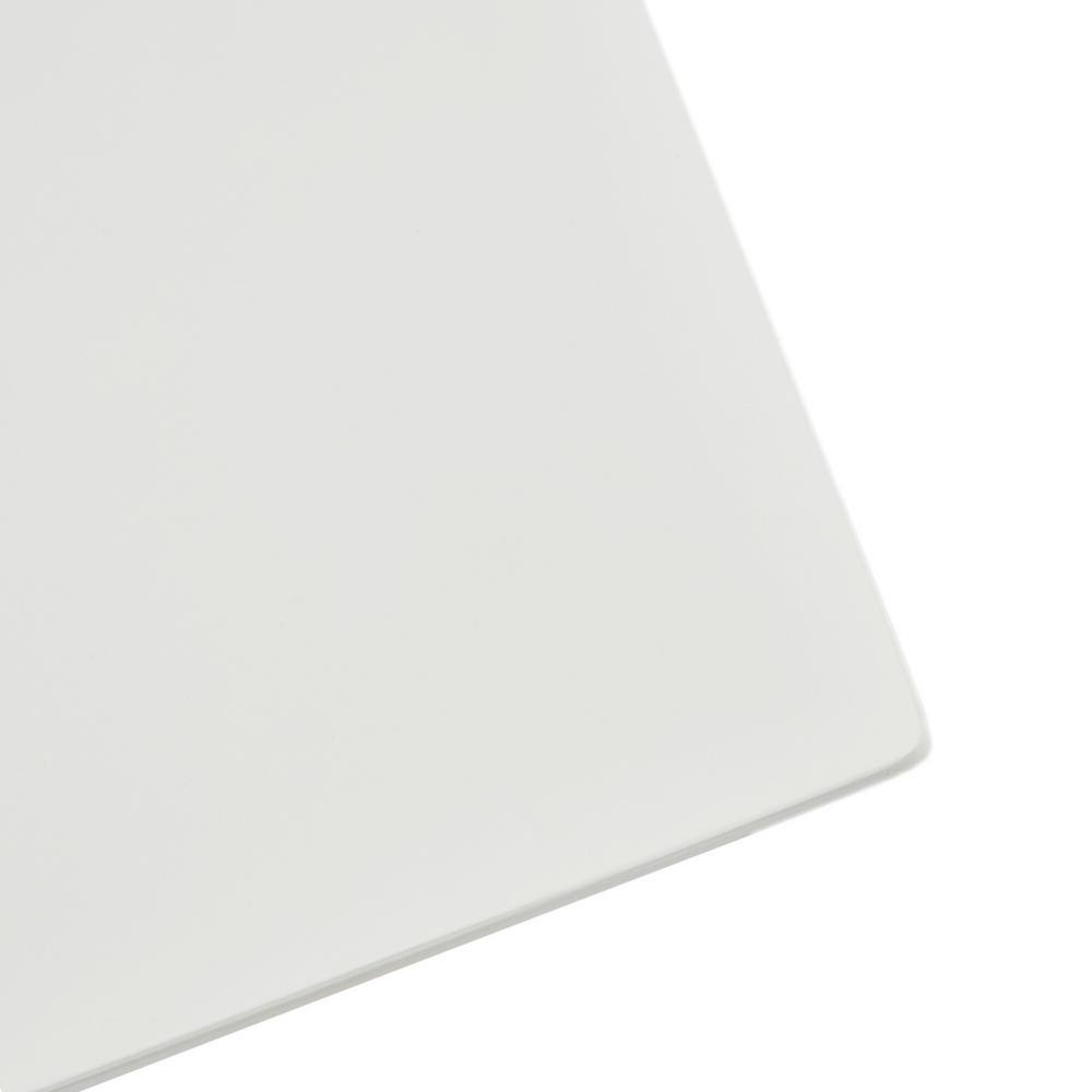 Avalon 24 in. Off-White/Natural Square Marble End Table - thumbnail 5
