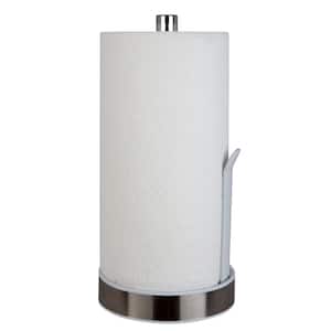 Paper Towel Holder in White with Deluxe Tension Arm