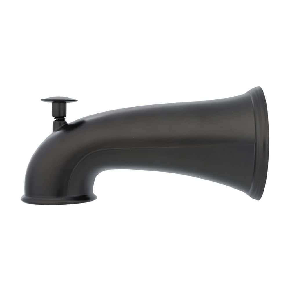 Universal Oil Rubbed Bronze Wall Mounted Tub Spout with Diverter