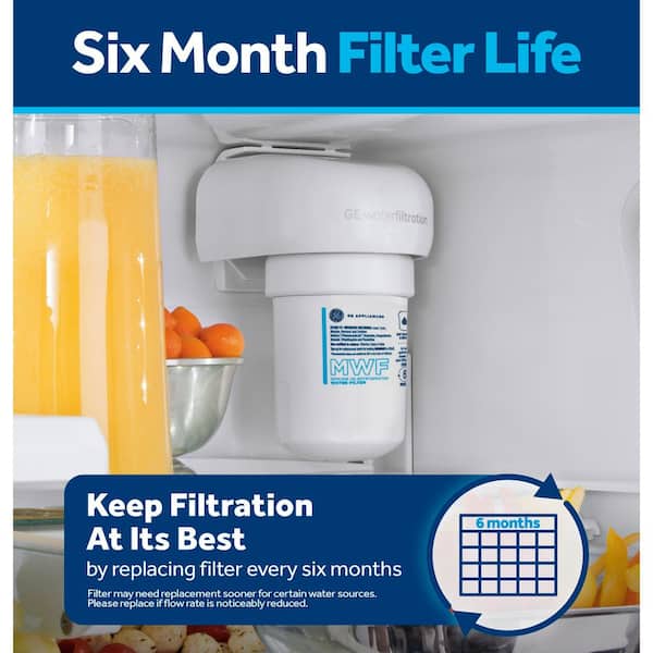 GE Genuine MWF Refrigerator Water Filter for GE MWF - The Home Depot