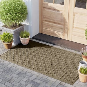 Waterhog Cordova 45 in. x 70 in. PET Polyester Indoor Outdoor Mat Camel