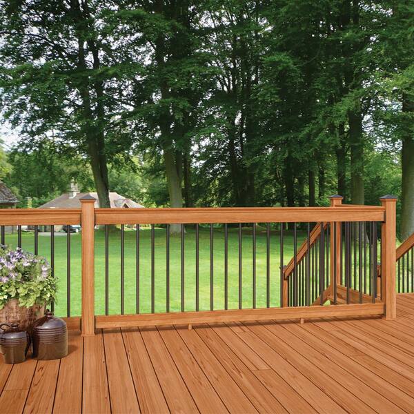 Cedar Deck Railing System for a Robust Wood Porch or Deck