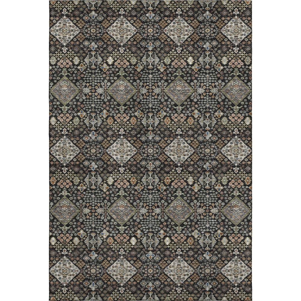 Mayfield Premium Machine Washable Abstract AMF2478 Black 9 ft. x 12 ft. Area Rug price history on PriceWatchPro
