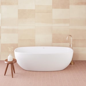 Sahara Square 1/2 in. x 3 in. Matte Cotto Porcelain Mosaic Tile (9.69 sq. ft./Case)