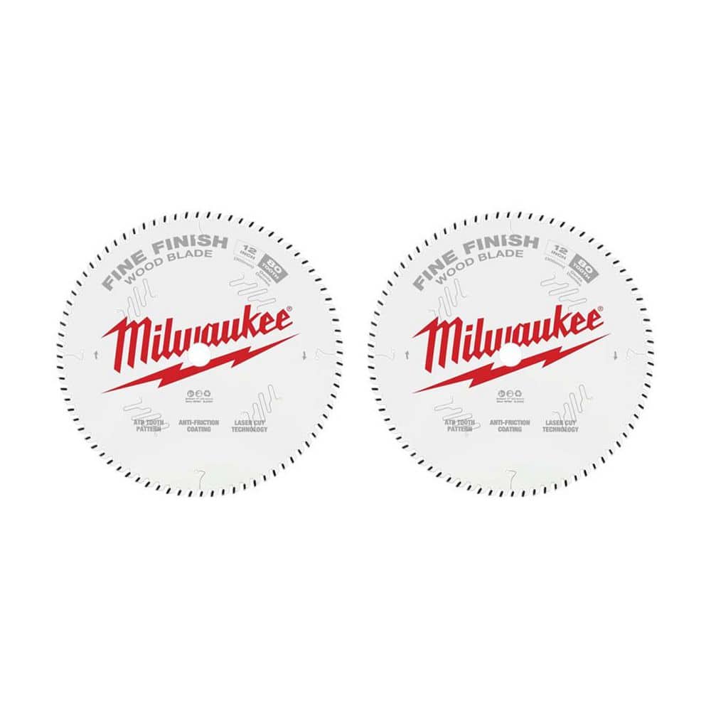 12 in. x 80-Tooth Fine Finish Circular Saw Blade (2-pack) price history on PriceWatchPro