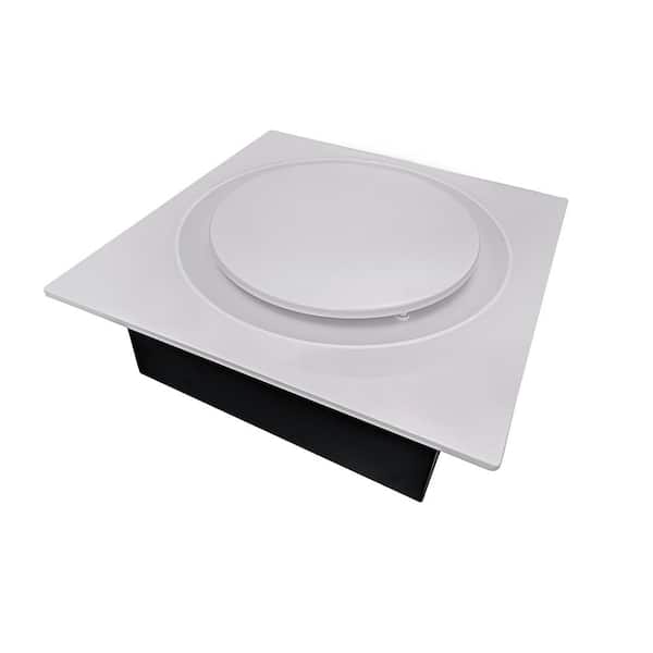 Aero Pure Quiet Adjustable 50-80-110 CFM Energy Star Bathroom Ventilation Fan 0.4 Sones Fits 2 in. x 4 in. Joists White
