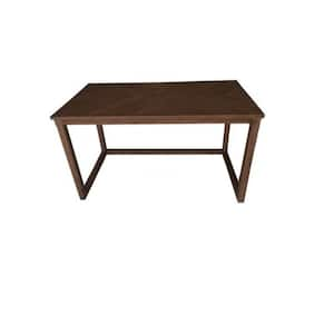 52 in. W Jefferson Brown Wood Desk