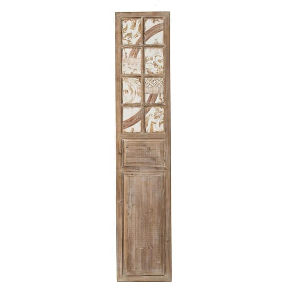 Avex 1-Piece 73.2 in. x 15 in. Brown Decorative Panel by Unknown Wooden Wall Art