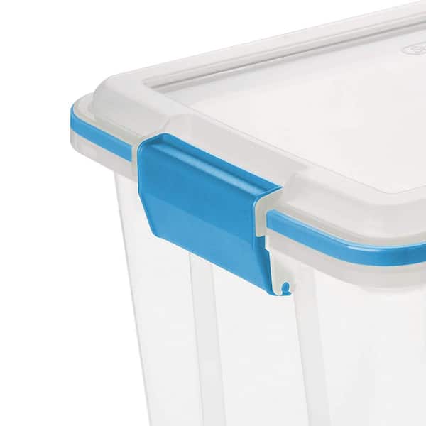 Sterilite 32 Quart Clear View Storage Container Tote w/ Latching Lid, 24  Pack, 24pk - Pay Less Super Markets