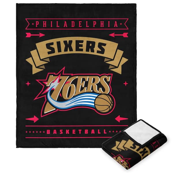 THE NORTHWEST GROUP NBA Hardwood Classic 76ERS Multicolor Polyester Silk Touch Throw Blanket