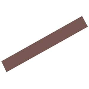 Classic Series BR-1 43.1875 in. x 6 in. x .1046 in. Brick Red Powder Coated Steel Extension for Cellar Door