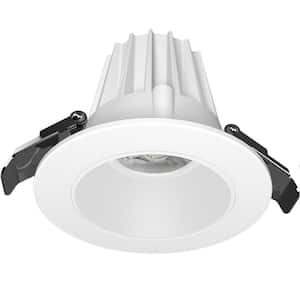 2 in. Canless 4000K New Construction/Remodel 90 CRI Dimmable Round Integrated LED Recessed Light Kit