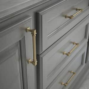 Regal Square 5-1/16 in. (128 mm) Classic Champagne Bronze Cabinet Drawer Pull