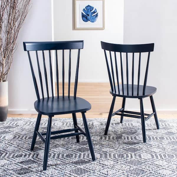 Riley Navy Spindle Back Dining Chair (Set of 2)