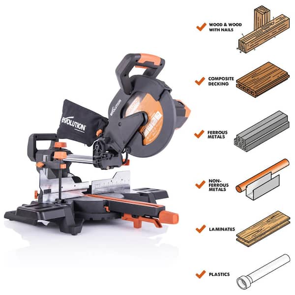Evolution Power Tools 15 Amp 10 In, Best Mitre Saw For Laminate Flooring